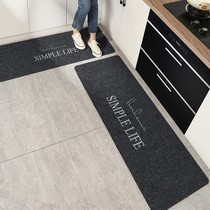 Kitchen floor mat Non-slip and oil-proof household door carpet Leave-in absorbent mat Dirt-resistant long strip full of custom mats