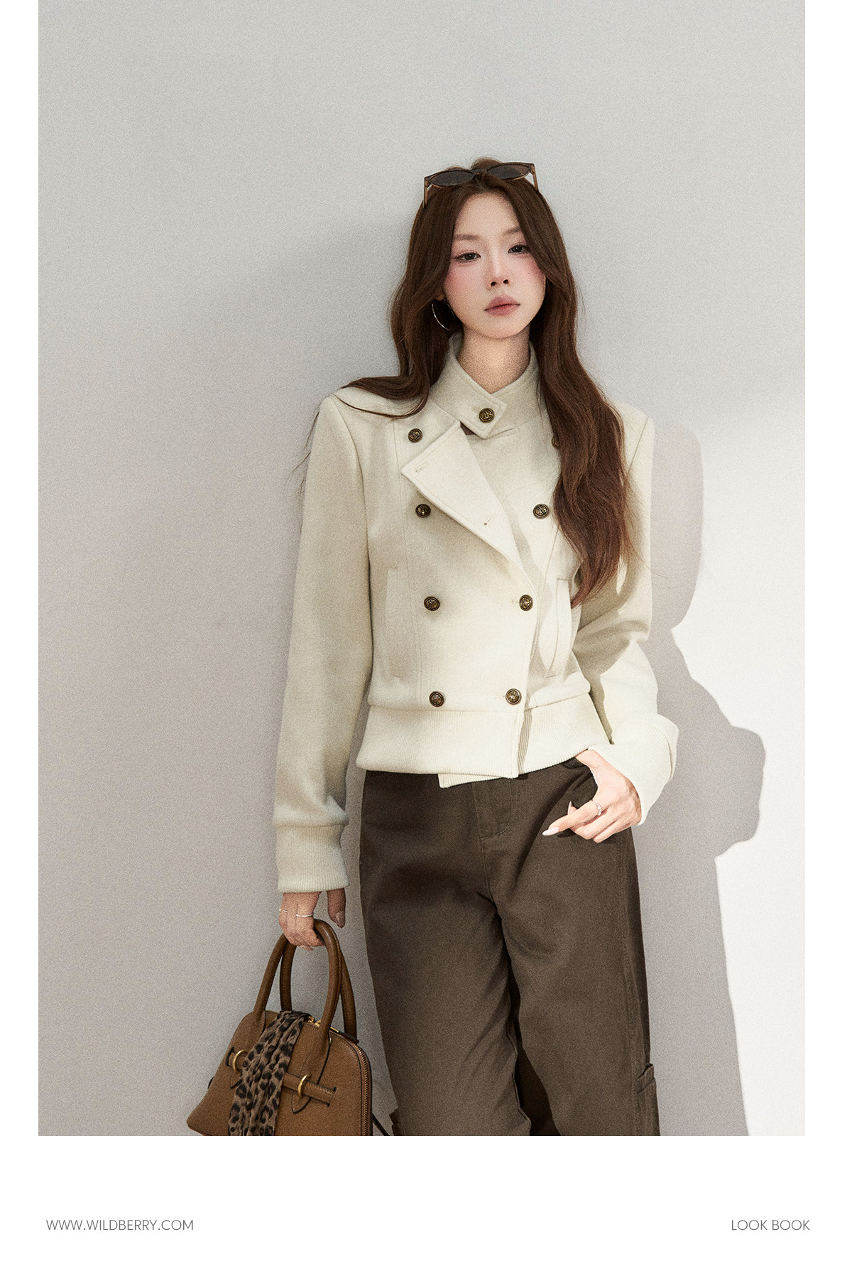 Wildberry Double-Breasted Cropped Jacket