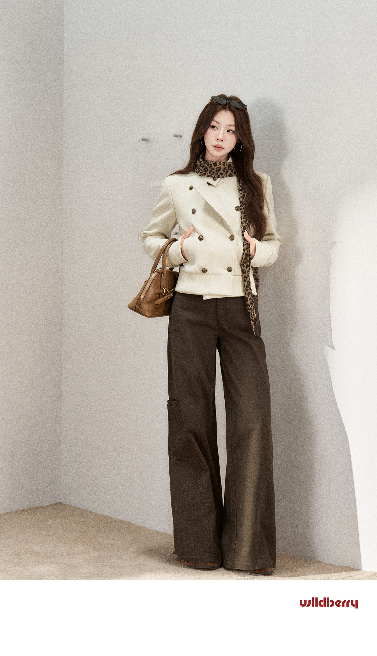 Wildberry Double-Breasted Cropped Jacket