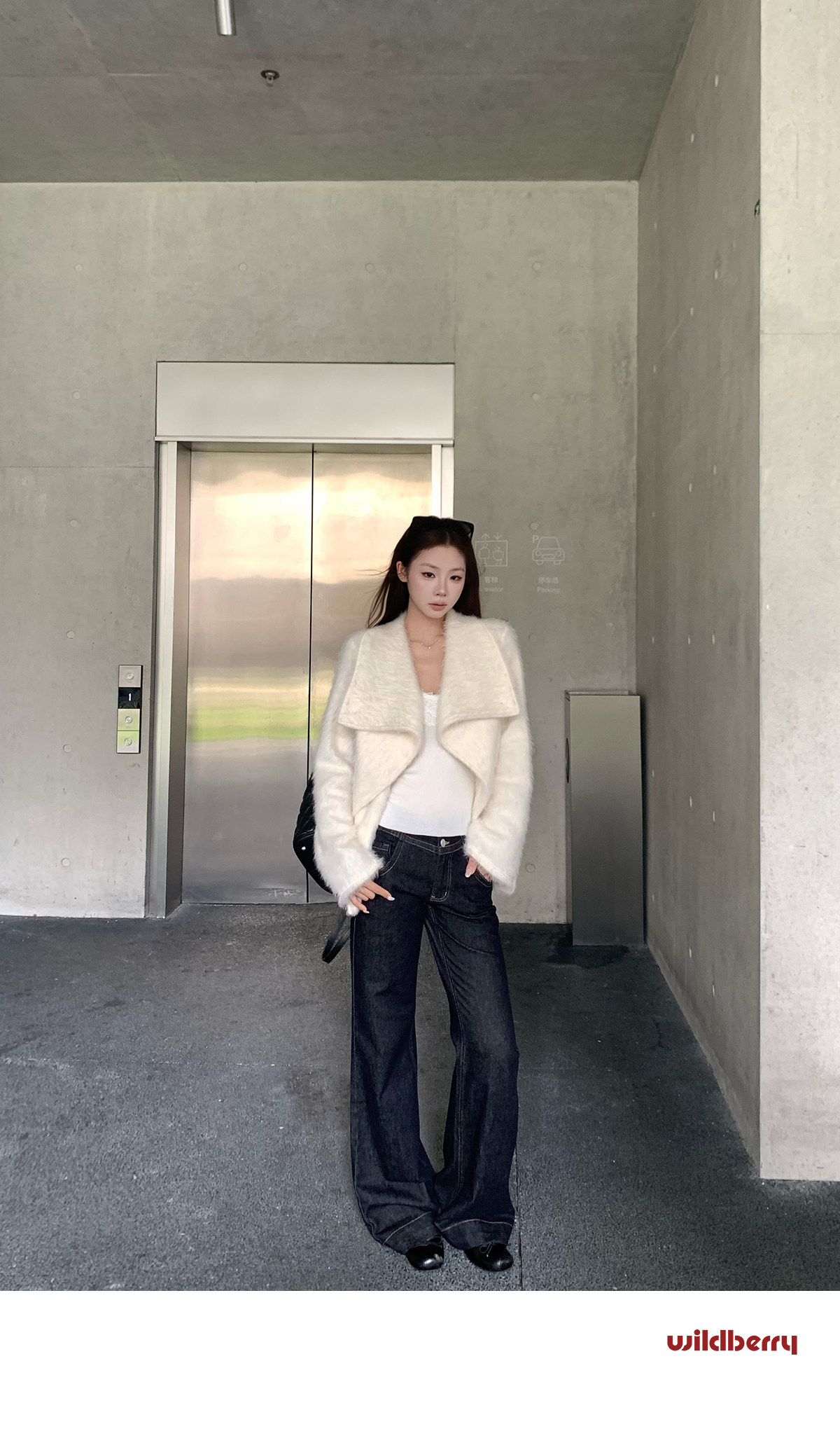 Wildberry Cropped Fleece Big Lapel Jacket