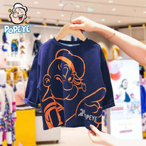 Vigorous sailor POPEYE male and female children long sleeves T-shirt childrens undershirt 2022 autumn new foreign air blouses