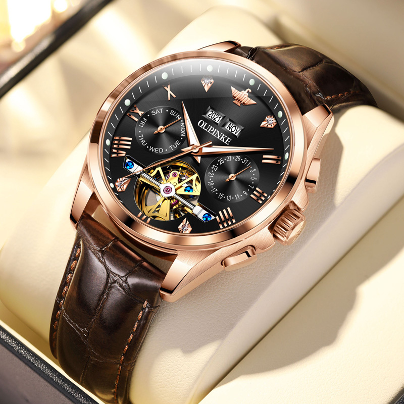 2026 Swiss Genuine Original Imported Patek ­ Feili Men's Watch, Fully Automatic Mechanical Watch, Fashionable Men's Watch