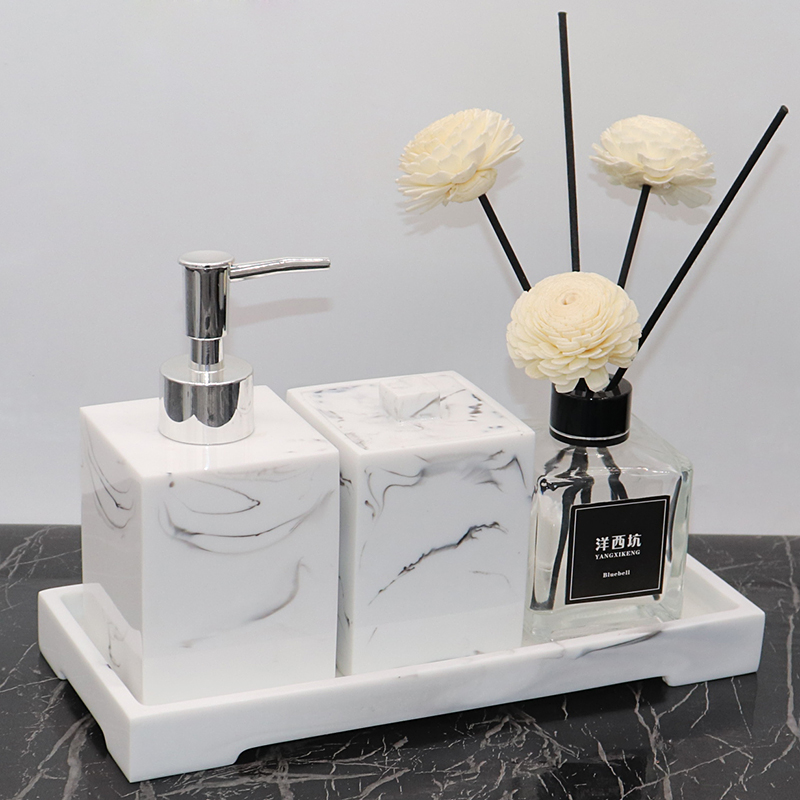 Hotel model room bathroom hand sanitizer bottle shampoo shower gel soap dispenser lotion sub-packaging press empty bottle set