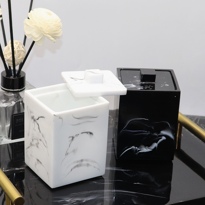 European-style bath salt box, cotton swab tube, cotton swab box, Nordic toothpick box, storage box, bath salt tank, hotel bathroom wash kit