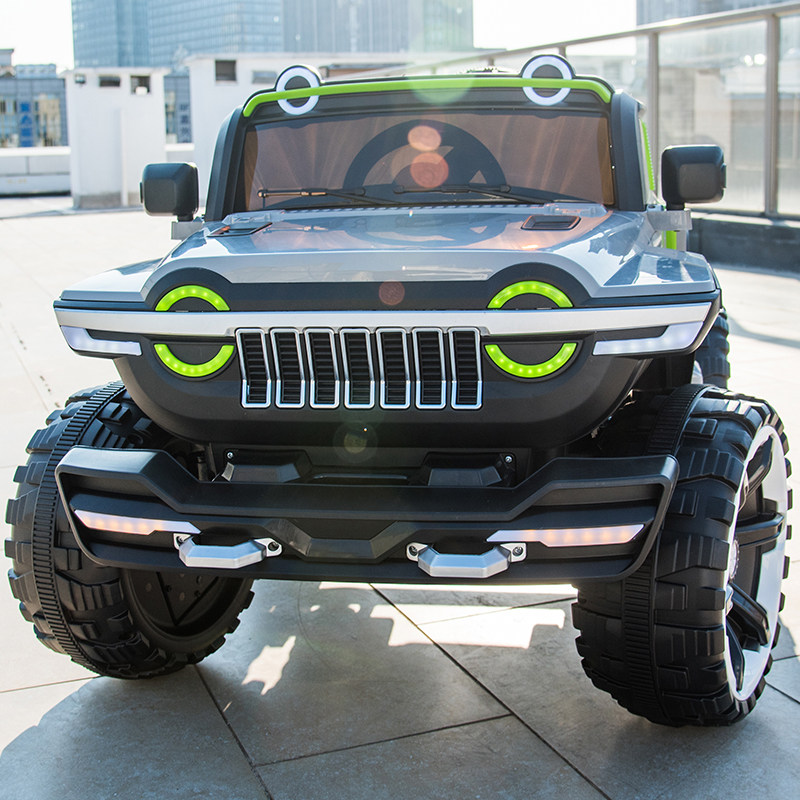 Children's electric car four-wheel four-wheel drive off-road vehicle children charging can sit on adult toy charging double remote control stroller