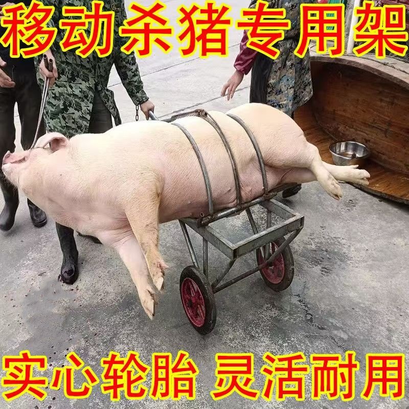 杀猪专用固定架，年猪屠宰神器！如何选择？劁猪必备工具🔧-肥料/饲料