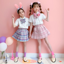 jk uniform skirt girls academy style set 10 years old primary school children jk summer skirt genuine full set 12 summer