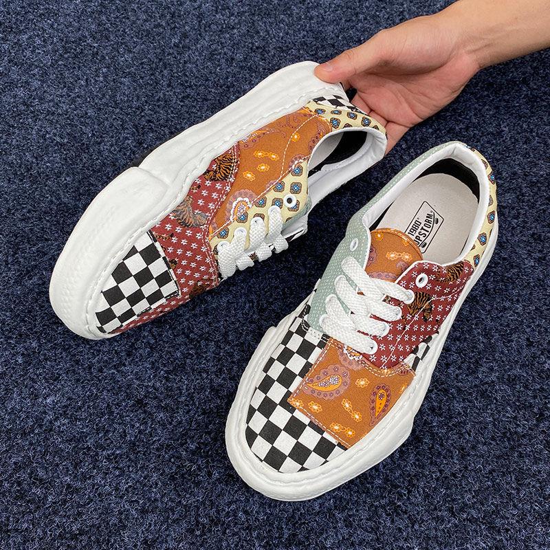 Tide brand canvas shoes thick bottom heightening shoes men's large size men's shoes mmy Mihara Kangyu dissolve shoes men's shoes men's