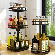 Ingredients B for kitchen seasonings to adjust the table-top small size of the table in the round rotary table b