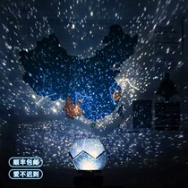 Starry sky projection lamp sound music night children good-looking proposal bedside warm light junior high school students z