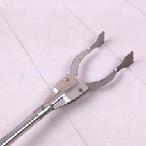 Long handle clip ten objects lengthened garbage clamp ring necroclaw pick up trash clip iron pliers sewer anti-clogging d