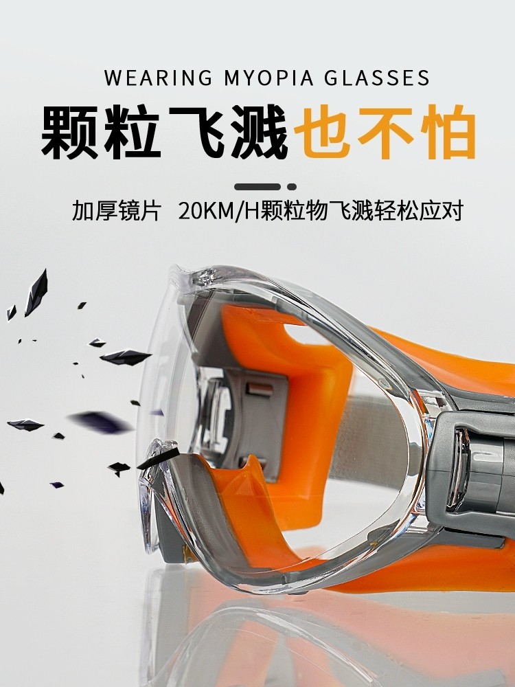 Protective Goggles, Labor Protection, Anti-Splash, Fully Enclosed, Anti-Dust, Anti-Fog, Protective Eyewear, Angle Grinder, Cutting, Grinding, Windproof