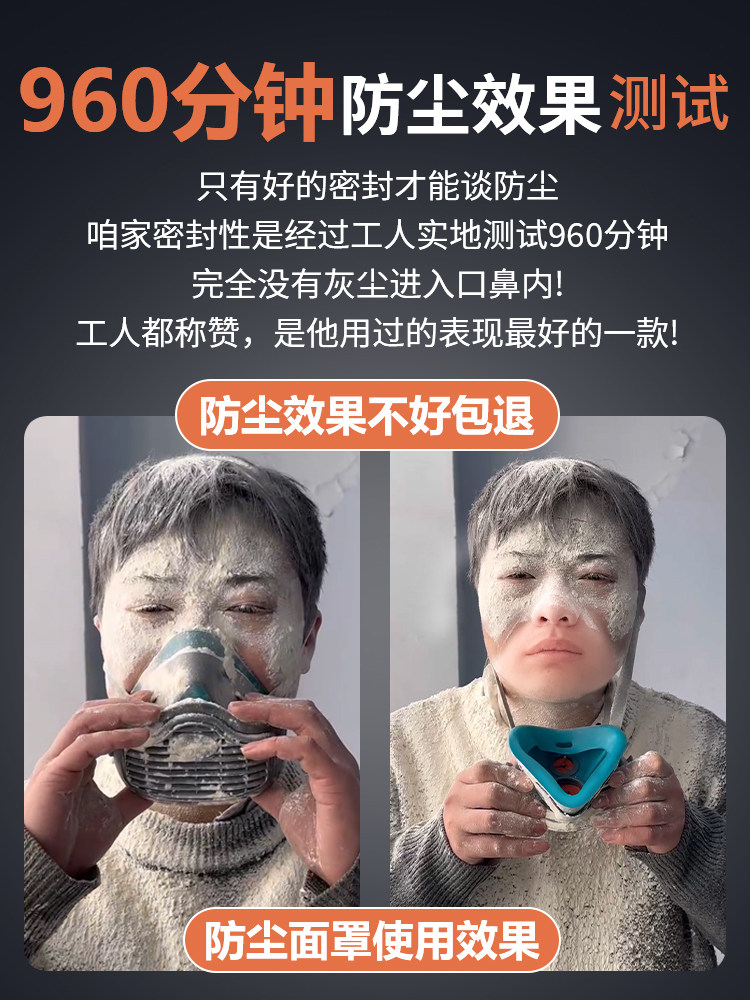 German Coal Mine Underground Special Dust Mask for Heavy Dust, Easy to Breathe, Anti-Pneumoconiosis Pig Nose Kn95 Mask