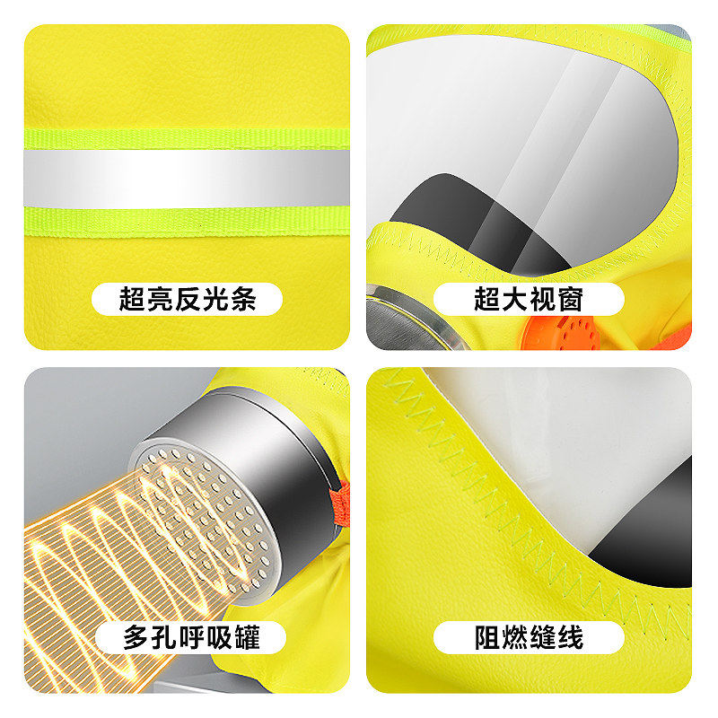 Fire Mask 3C Certified Anti-Virus, Anti-Smoke, Fire-Proof Mask, Children's Escape New National Standard Self-Rescue Respirator