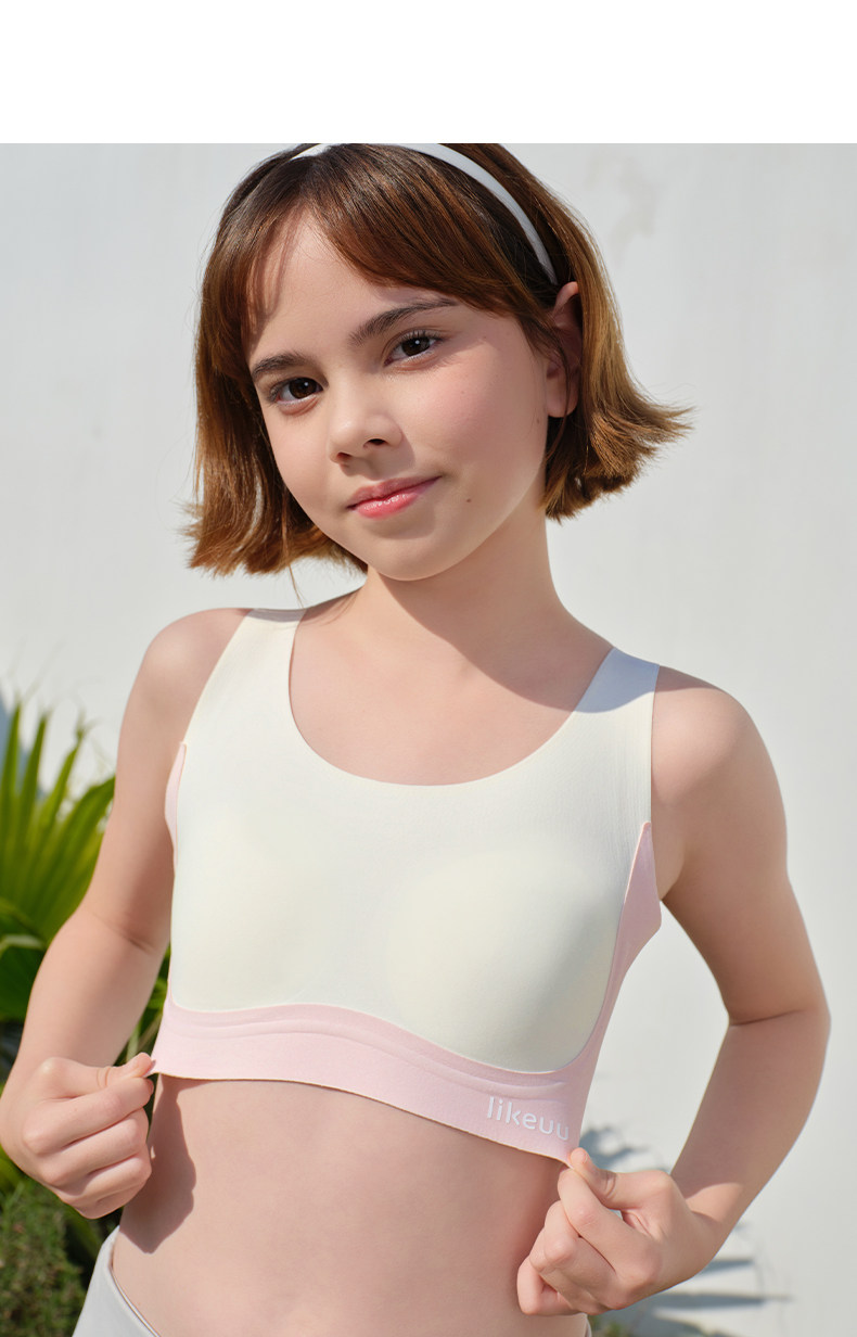 Likeuu Girls' Underwear, Puberty Vest, Student Girl Bra, Youth Hunchback Correction Device — 29
