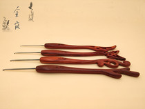 The Shanghai-card Golden Lan Crochet Blood Sandalwood Hairpin
