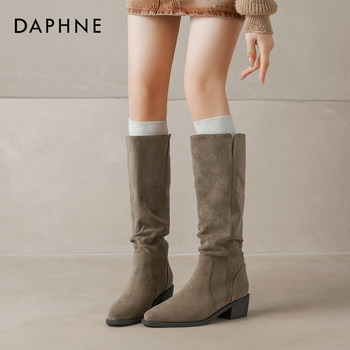 Daphne high boots 2025 winter retro versatile women's boots