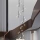 Staircase Chandelier Villa Duplex Loft Living Room Hotel Lobby High-Ceiling Sloped Ceiling Attic Nordic Modern Minimalist Chandelier