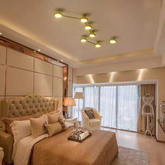 Living Room Bedroom Entrance Light Nordic Modern Minimalist Light Sloped Ceiling Villa Duplex Loft Apartment Chinese Style Zen Pendant Light