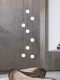 Modern Minimalist Staircase Chandelier Loft Duplex Villa Staircase Light Luxury Minimalist Art Long Pendant Light