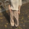 TR split A-line casual wide-leg suit pants