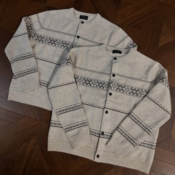 Double 48 count fair isle sweater knit Double 48 count fair isle sweater knit