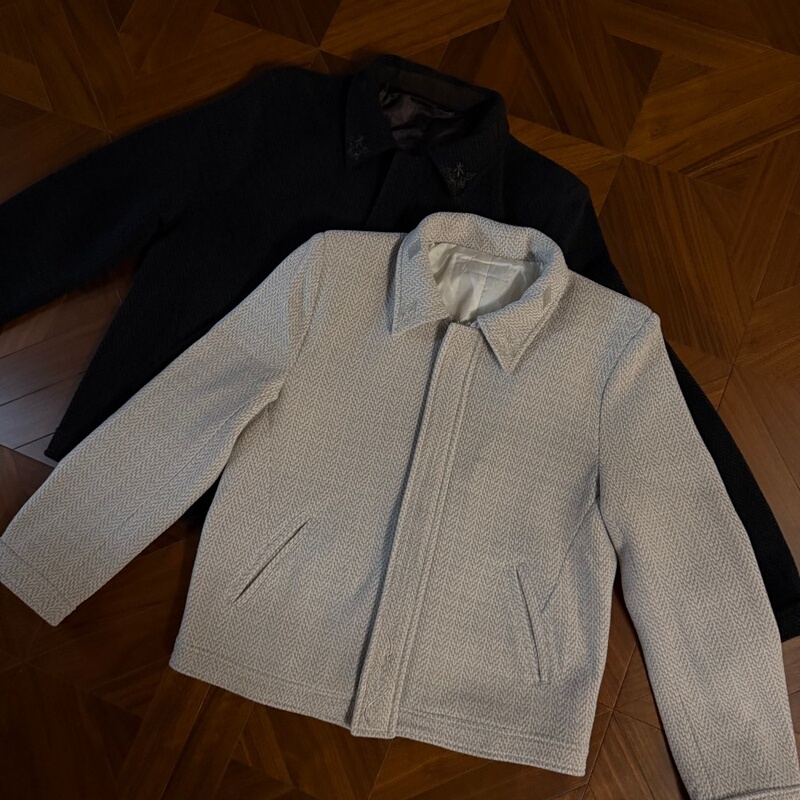 Rtimfd Peridot Nomadic Diamond-Shaped Crystal Chenille Jacket with Embroidered Fish Pattern Boxy Jacket