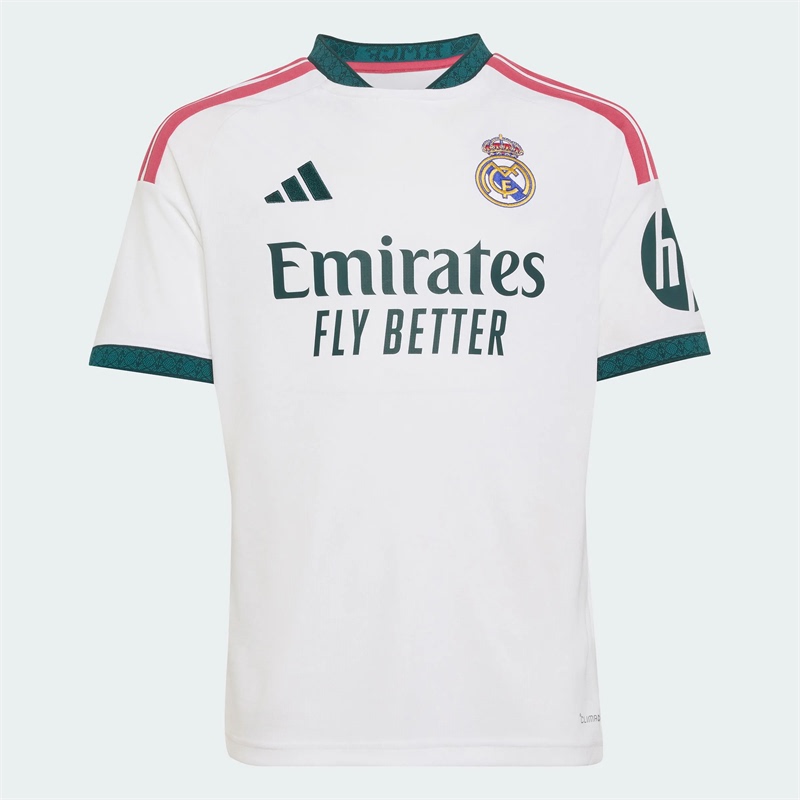 Adidas Children's Clothing 26 Autumn Boys and Girls Real Madrid Home Fan Version Quick-Drying Football Short-Sleeved Jersey Kc3993 Adidas Children's Clothing 26 Autumn Boys and Girls Real Madrid Home Fan Version Quick-Drying Football Short-Sleeved Jersey Kc3993