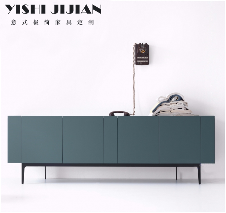 Italian-style paint modern minimalist TV cabinet storage cabinet Nordic personality TV cabinet base cabinet storage cabinet customization