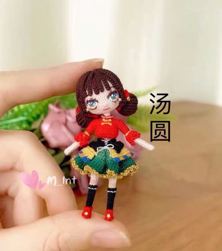 Handmade DIY knitting tutorial Tangyuan New Year hook needle illustration clear Chinese electronic version