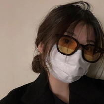 2021 new tidal Jennie with the same small face orange yellow retro sunglasses male net red black sunglasses female senior