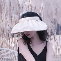 Sunscreen lady sunhat shell cap anti-UV air top hat beach sun hat big hat peak spring summer