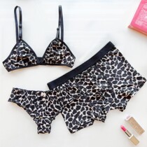 Its all Lone lovers lingerie underwear suit Three sets of black lace ice silk flirty no steel ring