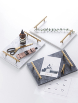 Bathroom washroom Handwashing liquid tray Marble Veins Modern Square Suit Pendulum with natural toilet pinned Nordic