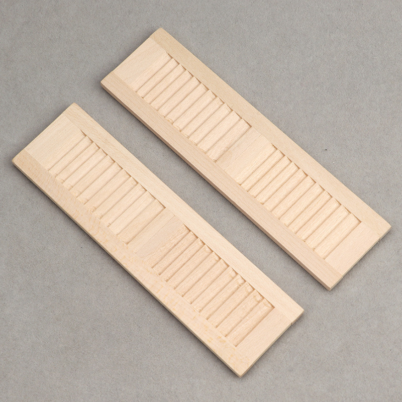 1:12 Scale Dollhouse Mini Door and Window Accessories Plain Blank Blinds DIY Blinds 2 Pieces