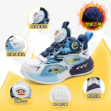 Зимние туфли для мальчиков, утепленный комплект, детская зимняя спортивная обувь, 10 лет