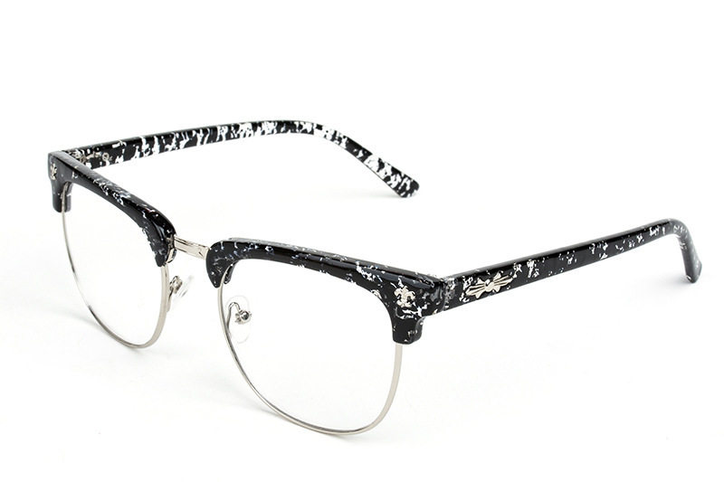 Половина очков мужские ретро-ретро-большие бокалы миопий 