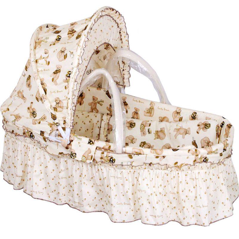 Infant Basket Carrying Basket Light Portable Newborn Out of the Hospital Sleeping Basket Car Blue Straw Straw Baby Cradle Bed Basket