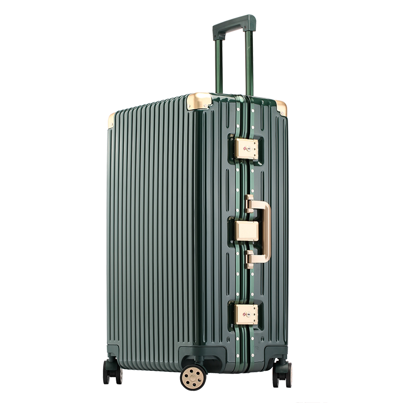 All-aluminum-magnesium alloy luggage female trolley case password box suitcase new net red strong and durable universal wheel