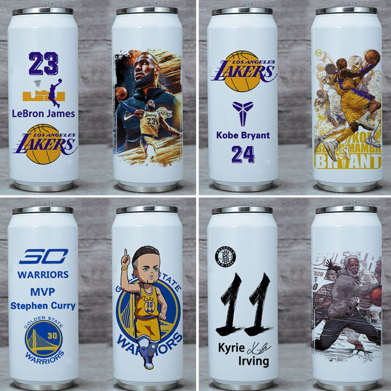 Basketball water glass Curry James Owen Cosby Remembrance cup Custom gift for boys Creative sport kettle