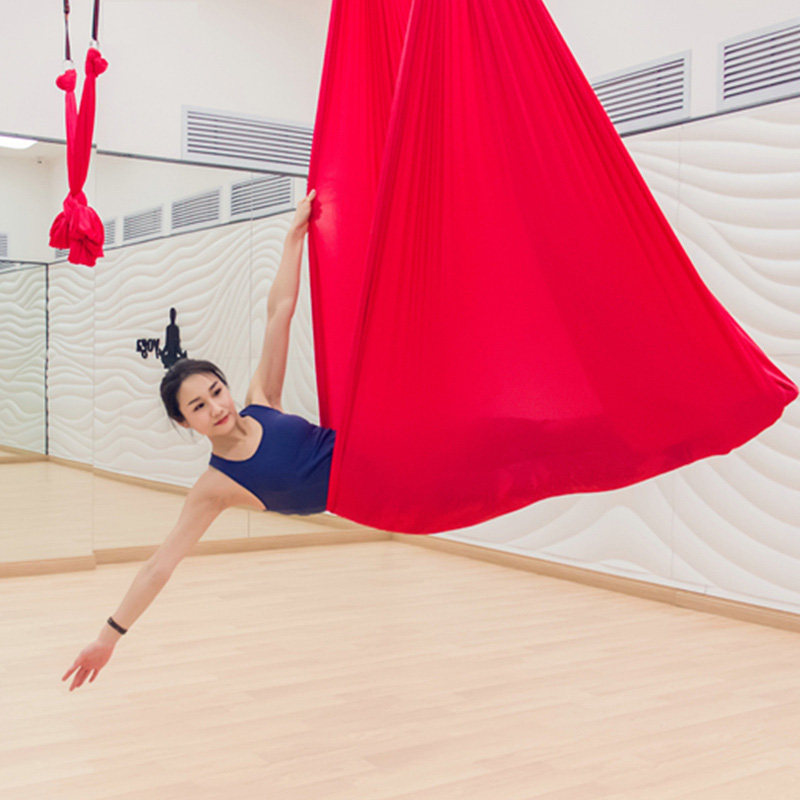 PRIOR aerial yoga hammock 4 m monochromatic fabric with elastic sling yoga pavilion pyoga hammock
