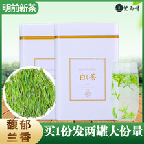 Wang Yuqing Anji White Tea 2021 New tea tea Alpine Green Tea Premium Mingqian Spring Tea Bulk 250g canned