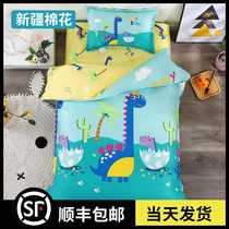 Pure Cotton Kindergarten Quilt Three Sets of Baby Entrance Garden Special Children Crib for Quilt Cover Bedding 6 pieces of winter