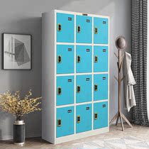 Color locker staff locker workshop change wardrobe barber shop locker gym storage cabinet Blue