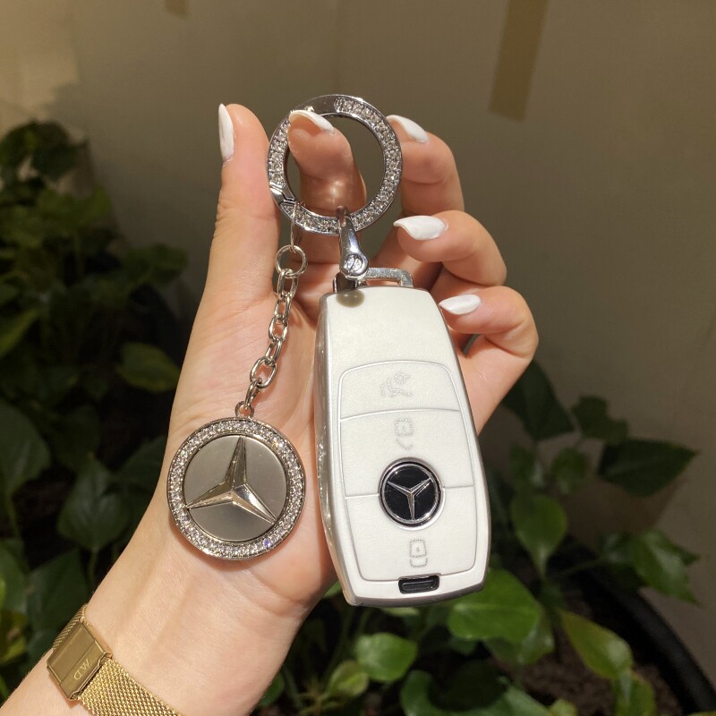 Mercedes-Benz E-Class E300L C260 car C200 key set GLC GLA shell GLB200 high-end CLS350 bag buckle female