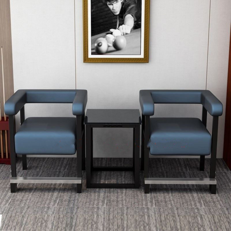 Sitting room dedicated billiard room casual solid palette ballroom ballroom chair metal linen club chair four viewing table chair