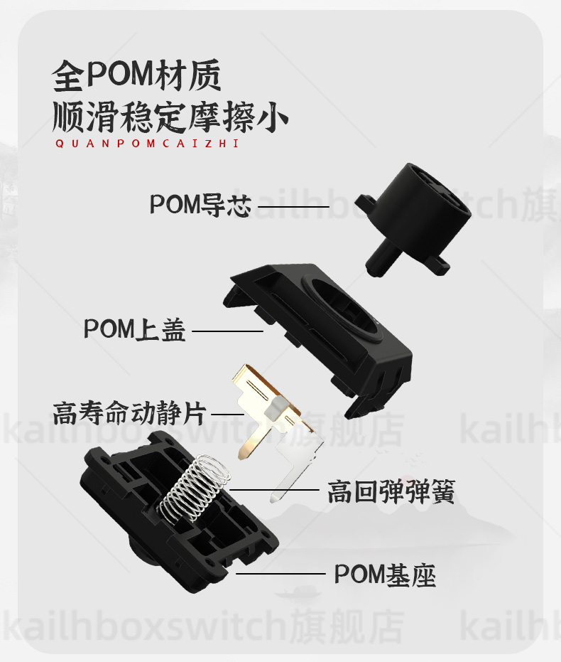 凯华“风雨晦暝”系列轴体开售：全 POM 材质、三种手感可选，13.72 元起休闲区蓝鸢梦想 - Www.slyday.coM