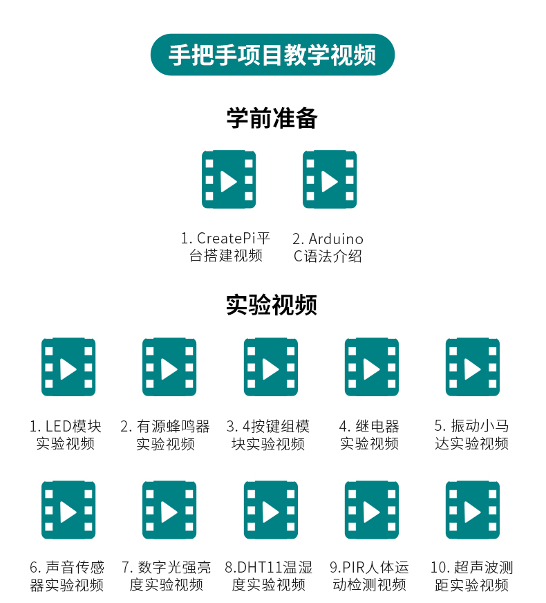适用于arduino学习实验板开发板传感器套件创客scratch米思齐教育