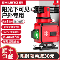 Ishii high-precision strong light thin line 12-line level level Green light infrared laser wall mount instrument level meter