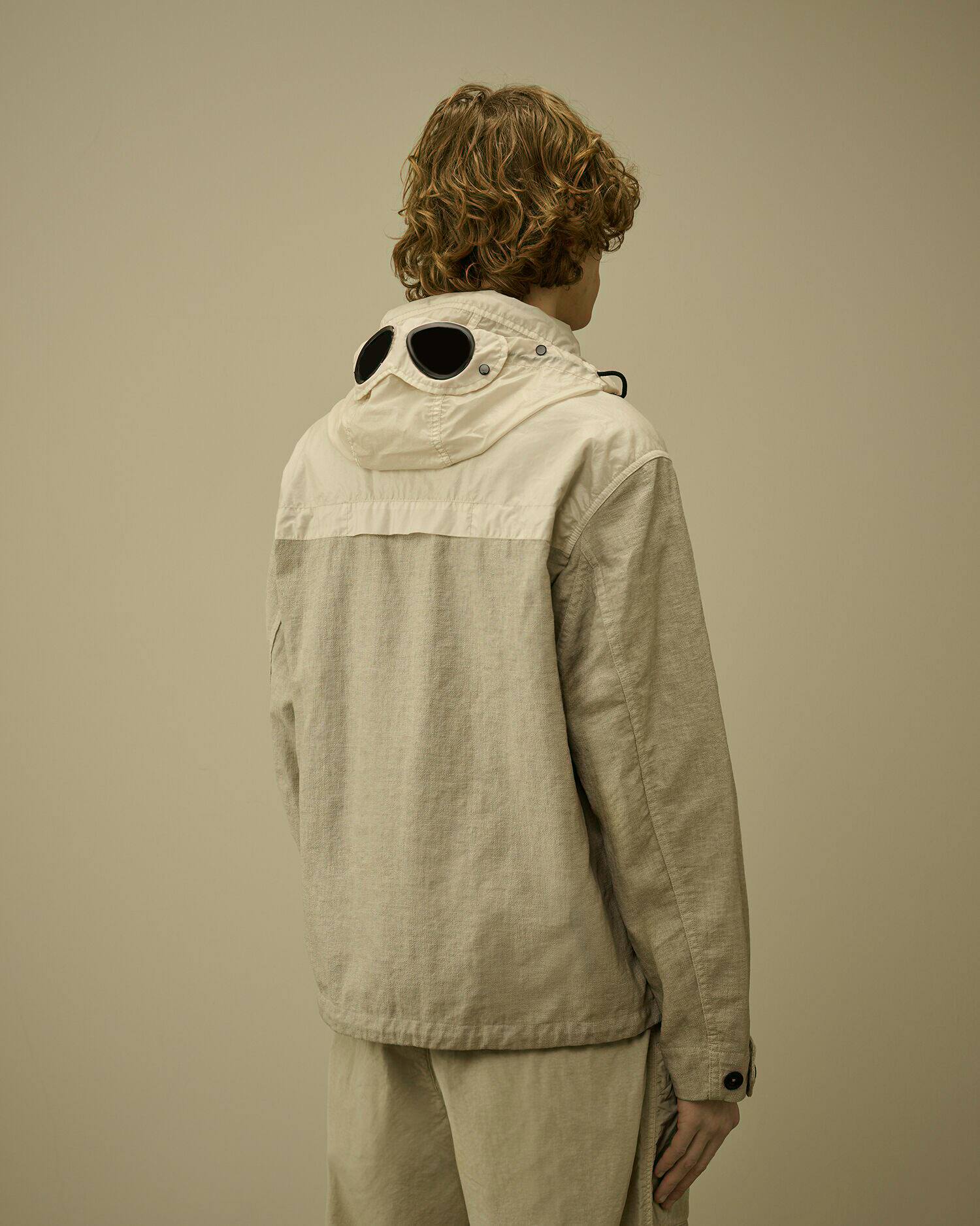 C.P.COMPANY SS26 RAFIA-R очки закрытый нейлон куртка Уточнить пальто 20CMOW199A Cpcompany/Compaq 